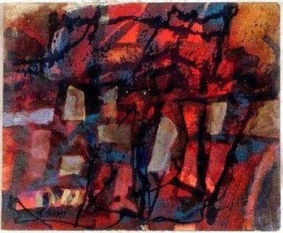 Robert HANES
Composition abstraite Huile...