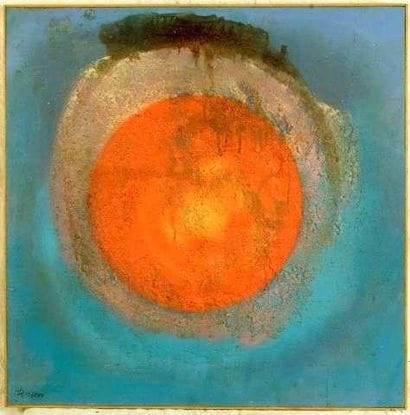 Robert HANES
Soleil Huile sur bois Signé...