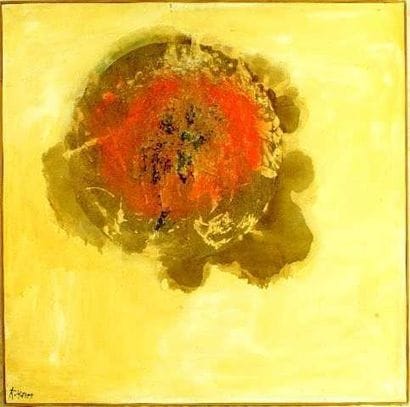 Robert HANES
Soleil Huile sur bois Signé...
