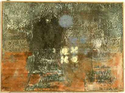 Robert HANES
Collage dentelle Huile sur toile...