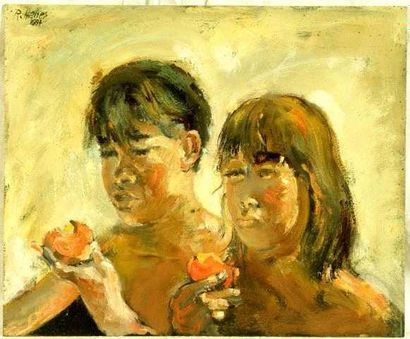 Robert HANES
Estelle - Laure Huile sur bois...