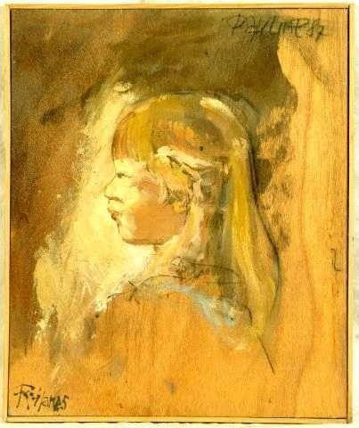Robert HANES
Pauline Huile sur bois Signé...