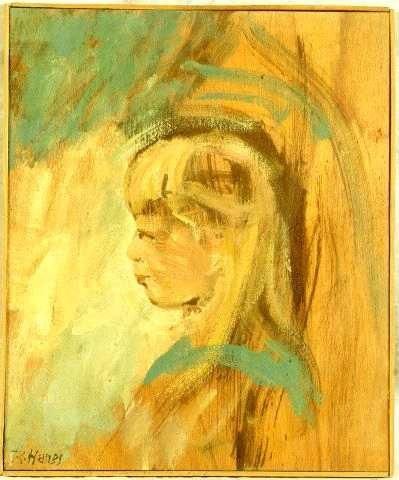 Robert HANES
Pauline Huile sur bois Signe...