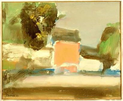 Robert HANES
La maison rose Huile sur bois...
