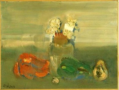 Robert HANES
Nature morte Huile sur bois...
