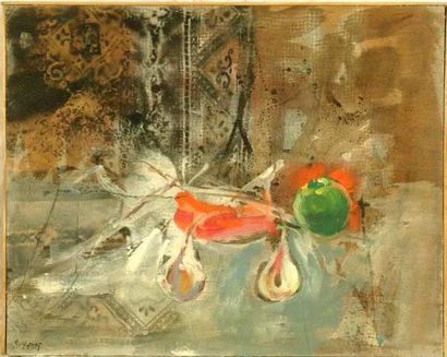 Robert HANES
Nature morte Huile sur bois...