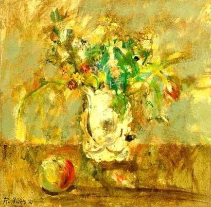 Robert HANES
Nature morte Huile sur bois...