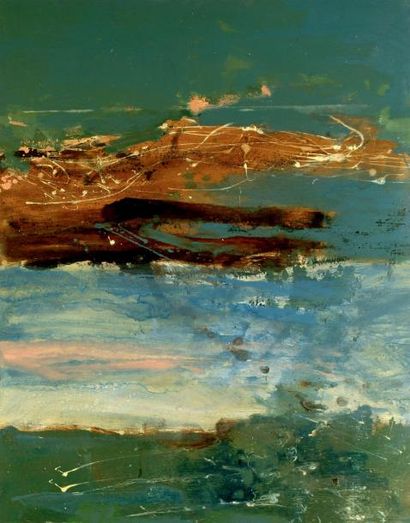 Robert HANES
Marine Huile sur bois Signe...