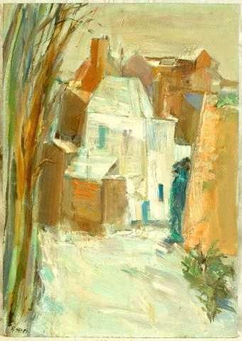 Robert HANES
Saint - Valery Huile sur bois...