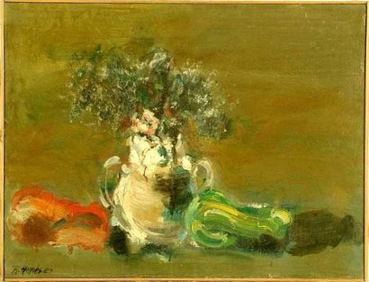 Robert HANES
Nature morte Huile sur bois...