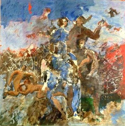 Robert HANES
La Fête à Banne Huile sur bois...
