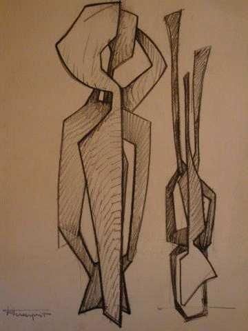 Roger DESSERPRIT
Etudes de sculptures, double...