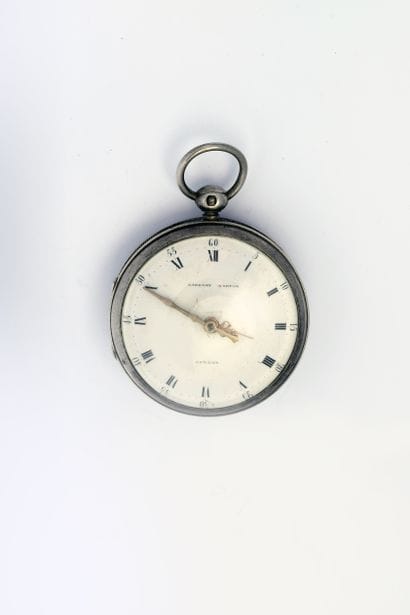 Silver verge watch signed (dial and movement)...