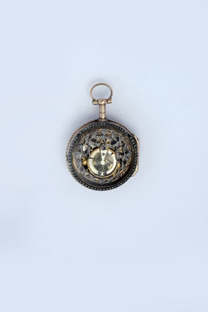 Gold half-skeleton watch, third quarter of...
