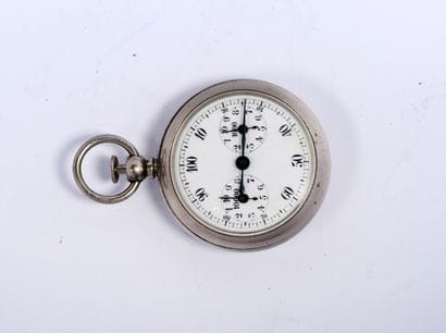 Pedometer or step counter in polished metal,...
