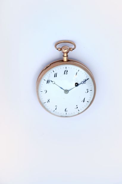 Gold quarter-repeating verge watch signed...