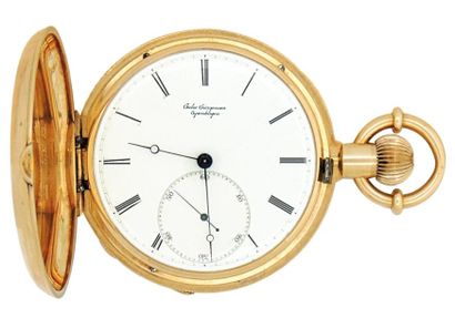 Montre à ancre en or signée 'Jules Jurgensen...