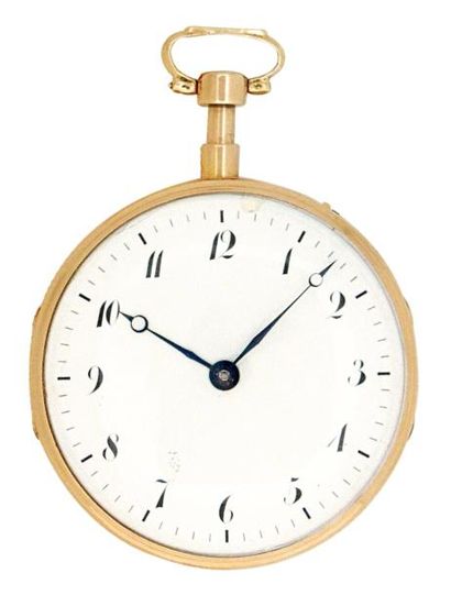 Montre en or à répétition des quarts signée...