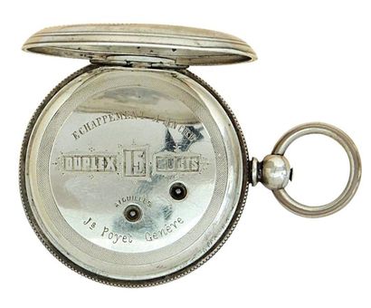 Montre savonnette en argent à échappement...