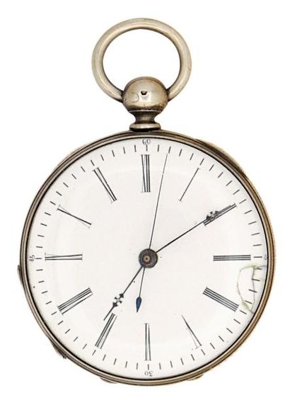 Montre en argent style marché chinois avec...