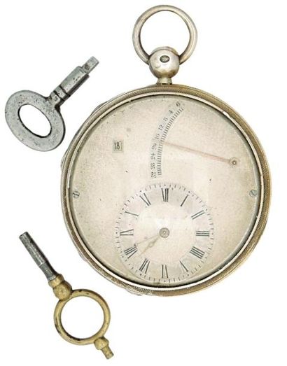 Montre à cylindre d'un mois de réserve de...