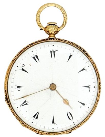 Montre à ancre en or pour le marché turc...