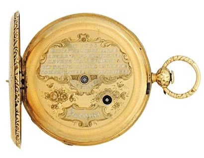 Montre à ancre en or pour le marché turc...