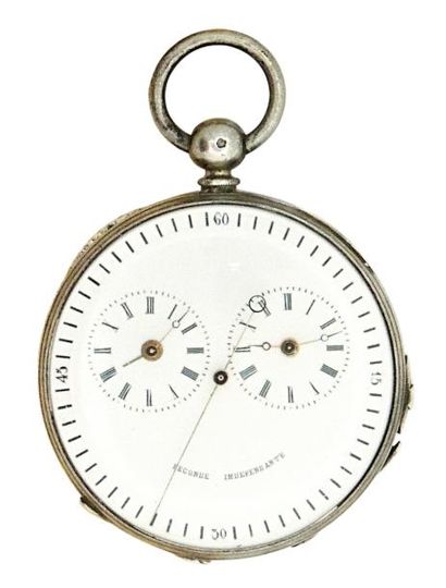 Montre en argent à échappement duplex Jacot...