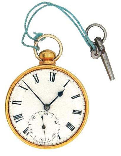 Mouvement d'une montre duplex signé 'Rob[er]t...