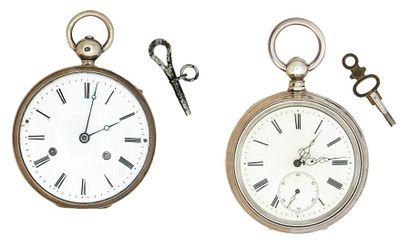 Montre en argent à sonnerie au passage, vers...