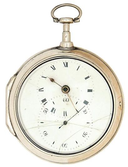 Montre à verge en argent signée 'Willliam...