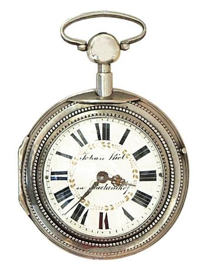 Montre à verge en agent à répétition des...