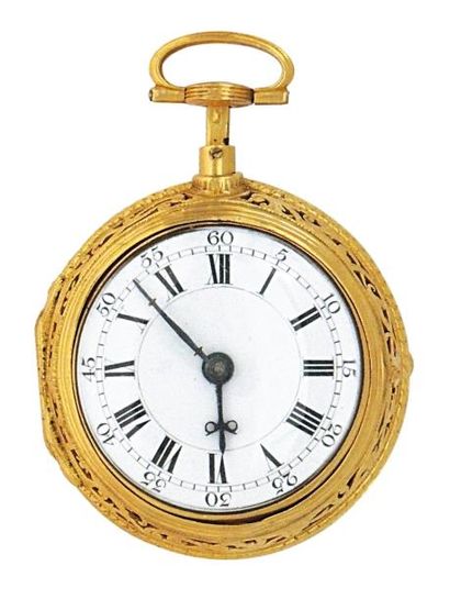 Montre à cylindre à répétition des quarts...