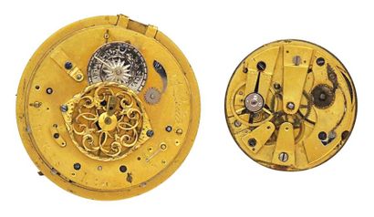Mouvement d'une montre à répétition signé...