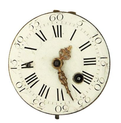 Mouvement d'une montre à cylindre demi-squelette...