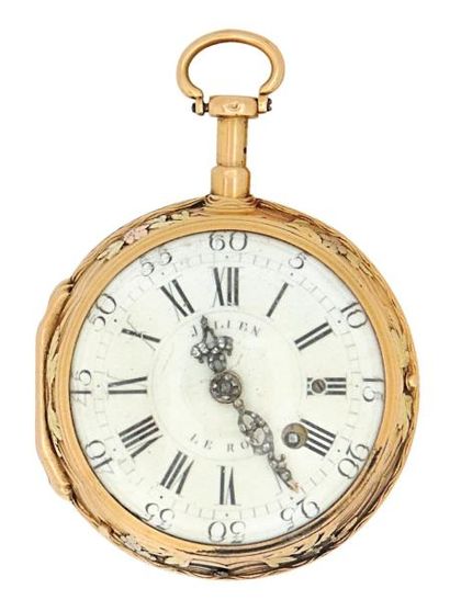 Montre à verge à répétition des quarts à...