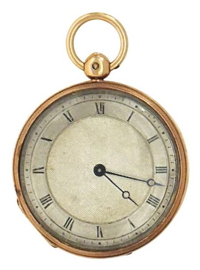 Montre à cylindre en or signée 'Le roy et...