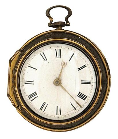 Montre à cylindre en vermeil signée 'James...
