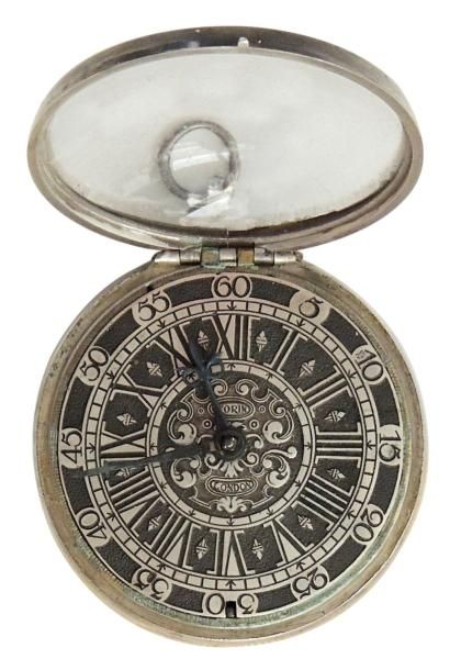 Montre à verge en argent signée 'Torin London...