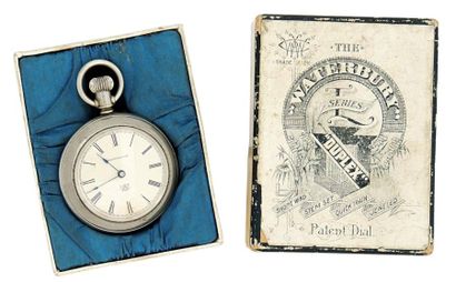 Montre duplex en nickel du Waterbury Watch...