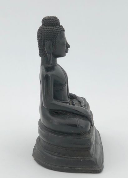 Bronze subject with brown patina, representing...