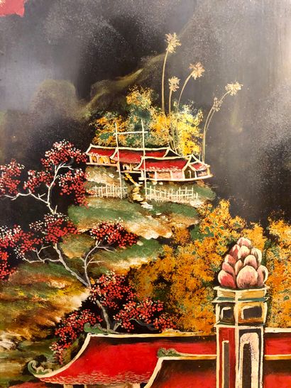 Vietnam, 20th century,



Large lacquer panel...