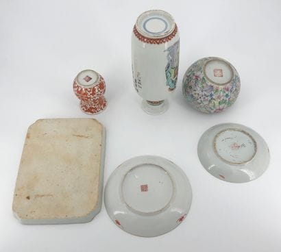 A lot of porcelain, including a baluster...