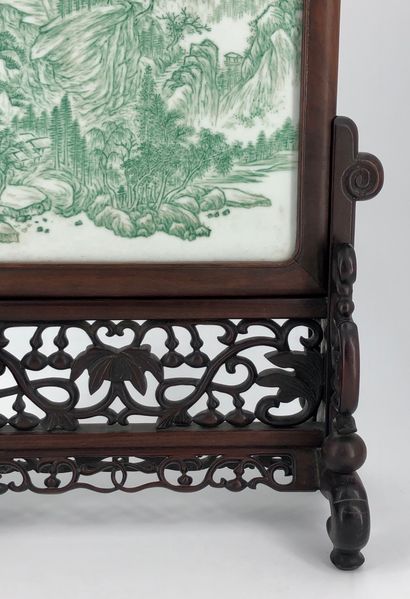 China, Qing period,



Porcelain screen with...