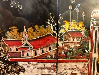 Vietnam, 20th century,



Large lacquer panel...
