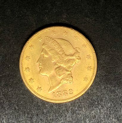 USA
Une pièce de 20 Dollars or Liberty head...