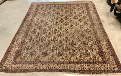 IRAN
Tapis Ghoum 
Chaîne et trame coton velours...