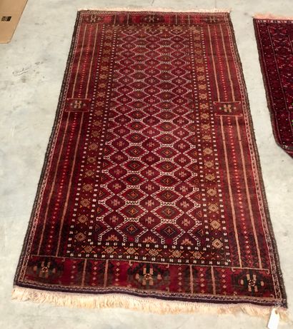 AFRIQUE DU NORD
2 tapis en laine, champs...