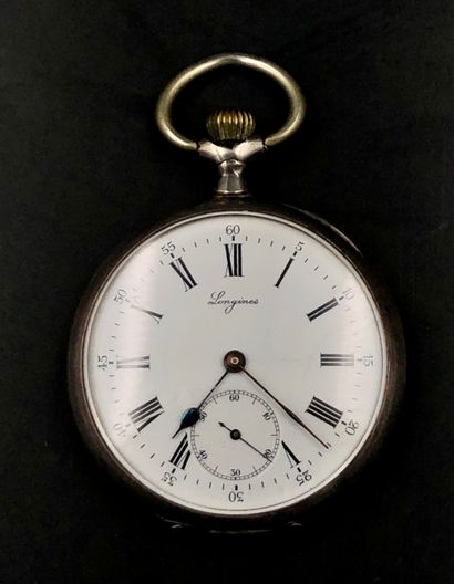 LONGINES
Montre de poche régulateur à cache-poussière...