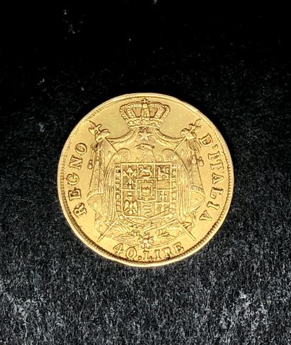 ITALIE
Une pièce de 40L Napoleone Imperatore
1810...